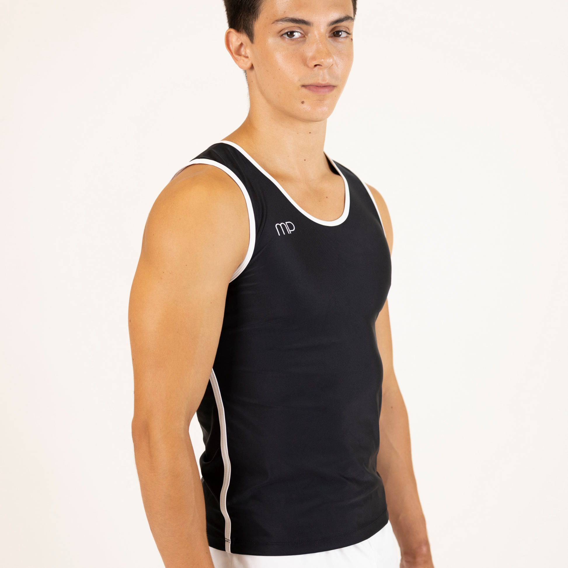 Black and White Boy Tank Top | Gymnastics Practice