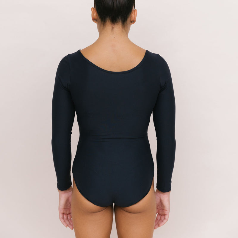 Black Long Sleeve Leotard