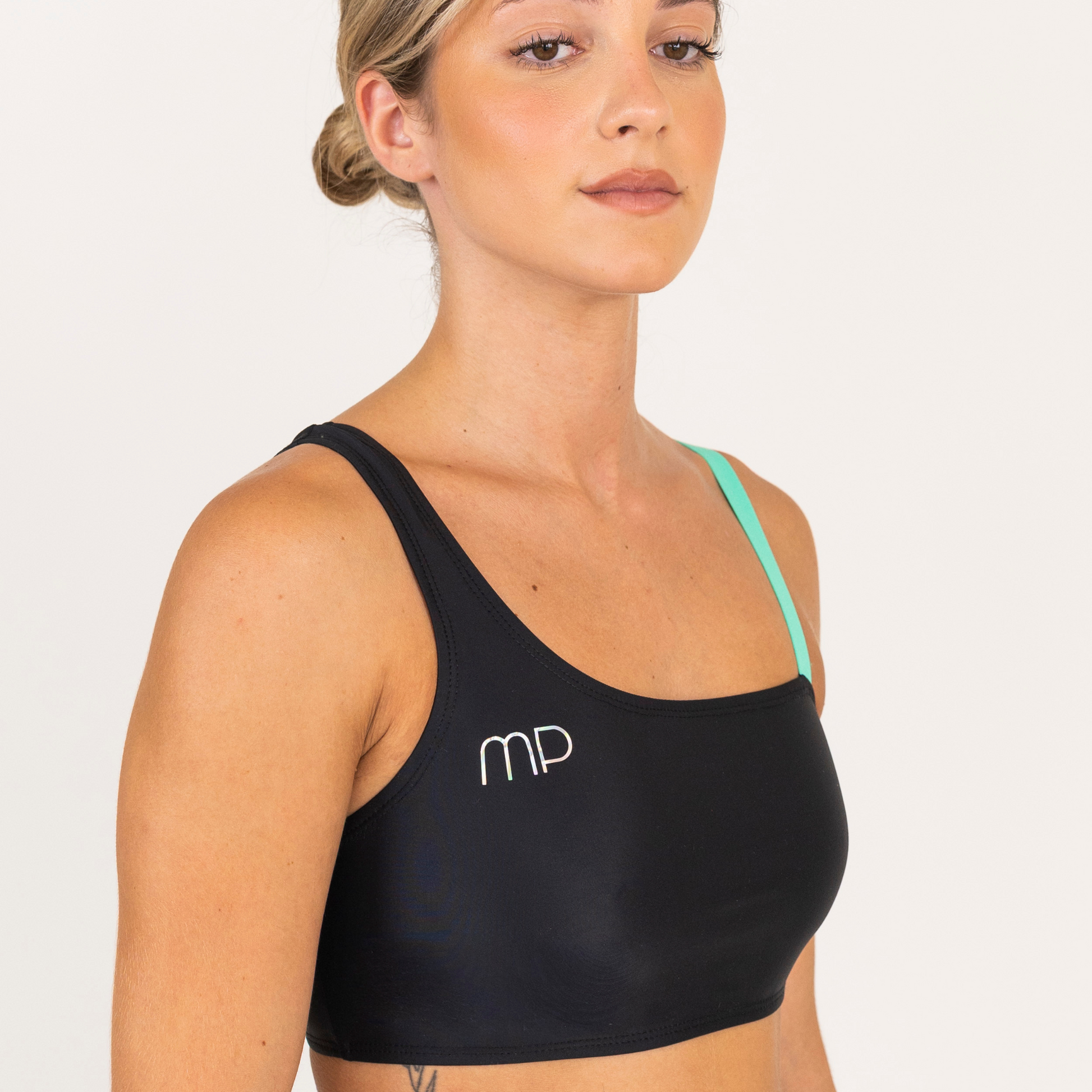Black One Shoulder Crop Top | Halloween Edition