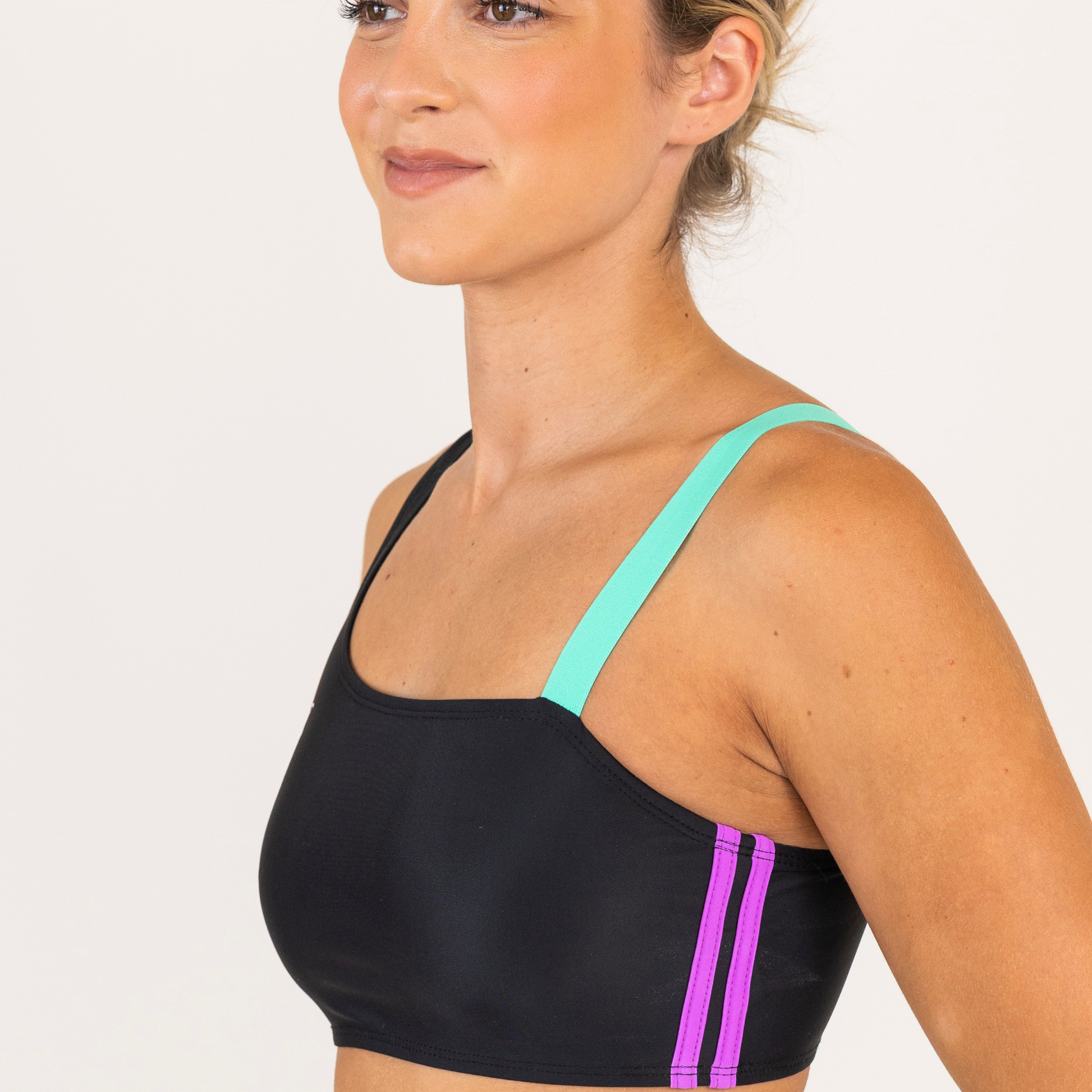 Black One Shoulder Crop Top | Halloween Edition