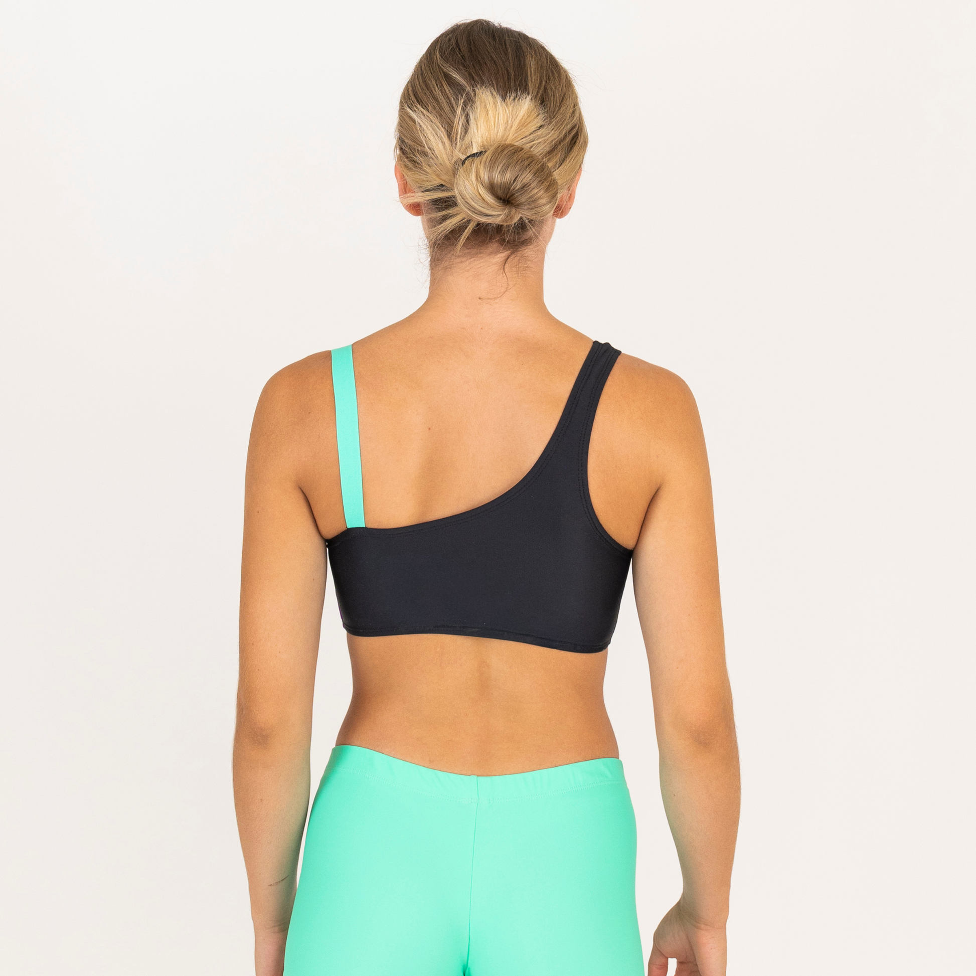 Black One Shoulder Crop Top | Halloween Edition