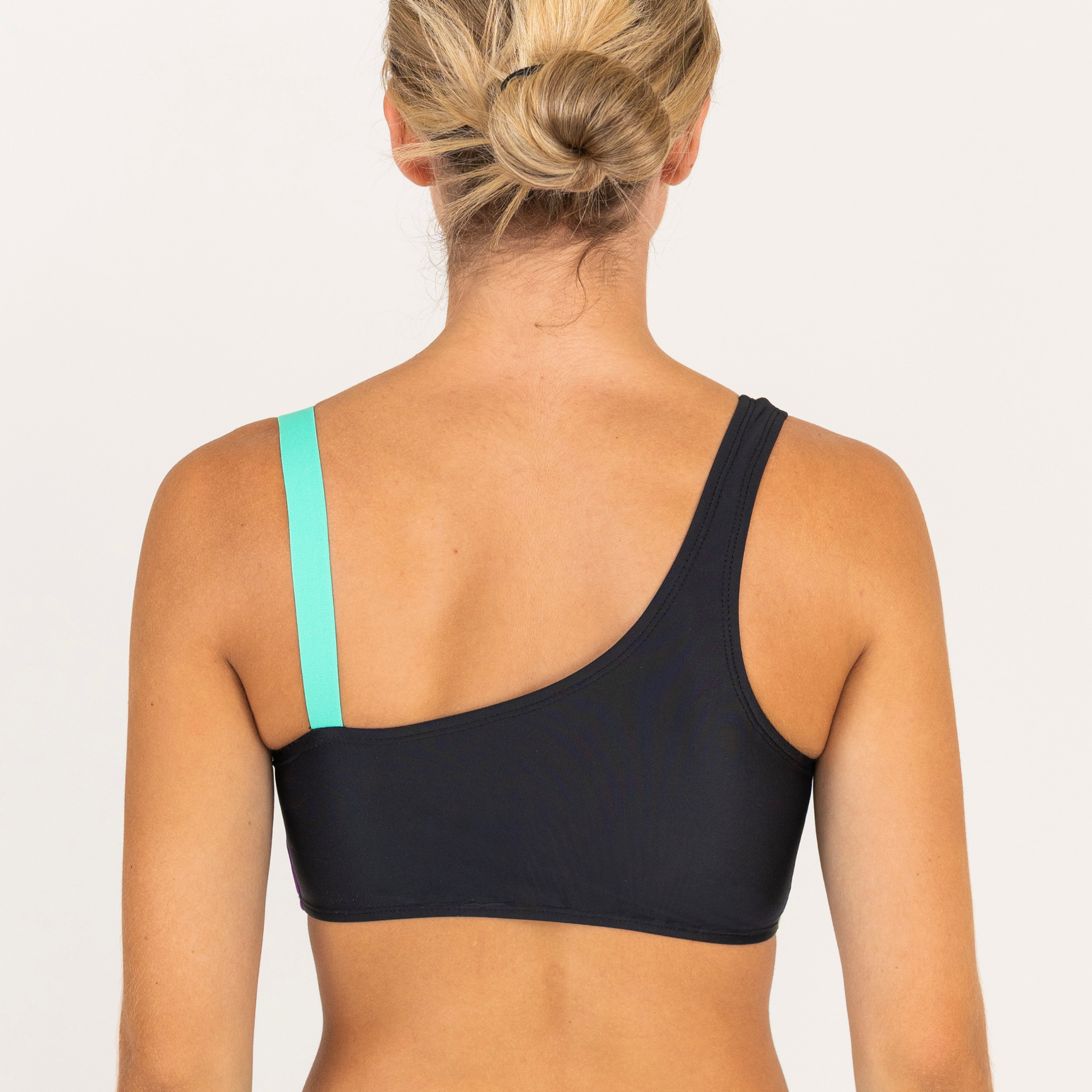 Black One Shoulder Crop Top | Halloween Edition