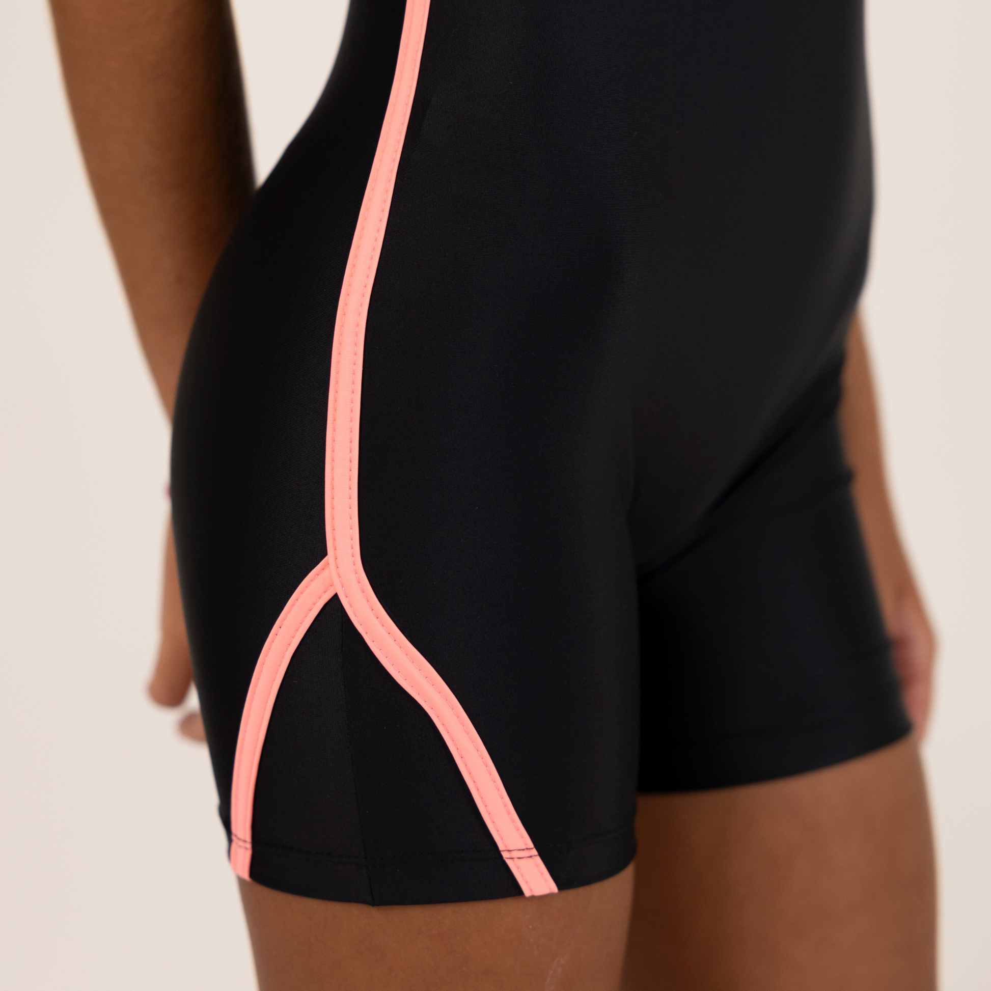 Black and Salmon Athletic Jumpsuit |Freedom and Style