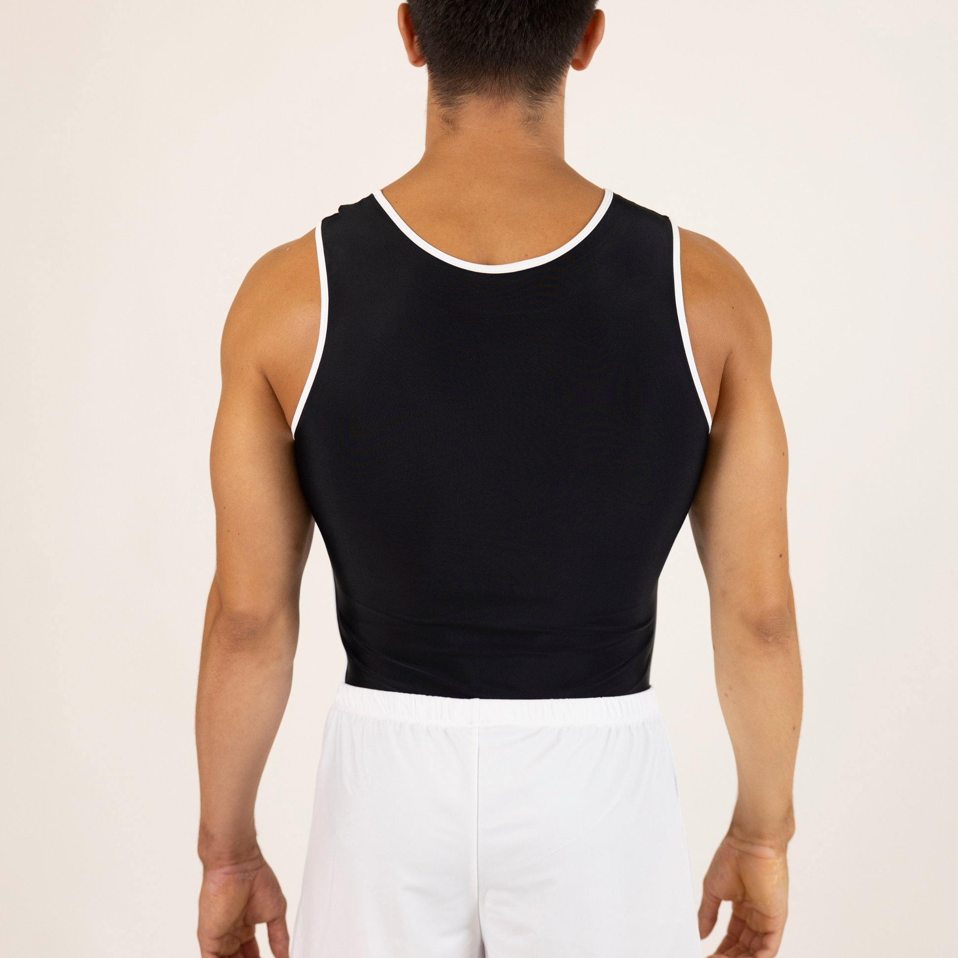 Black and White Boy Boy Leotard | Gymnastics Practice
