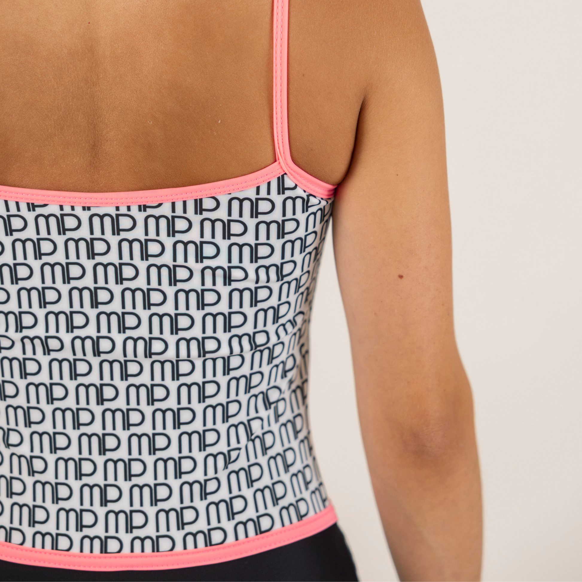Black and White MP Pattern Leotard for Practice | Free Movement