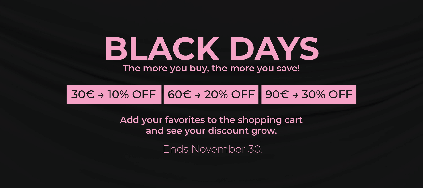 Black Friday MP Gymnastics sale advertisement with discounts on a black background