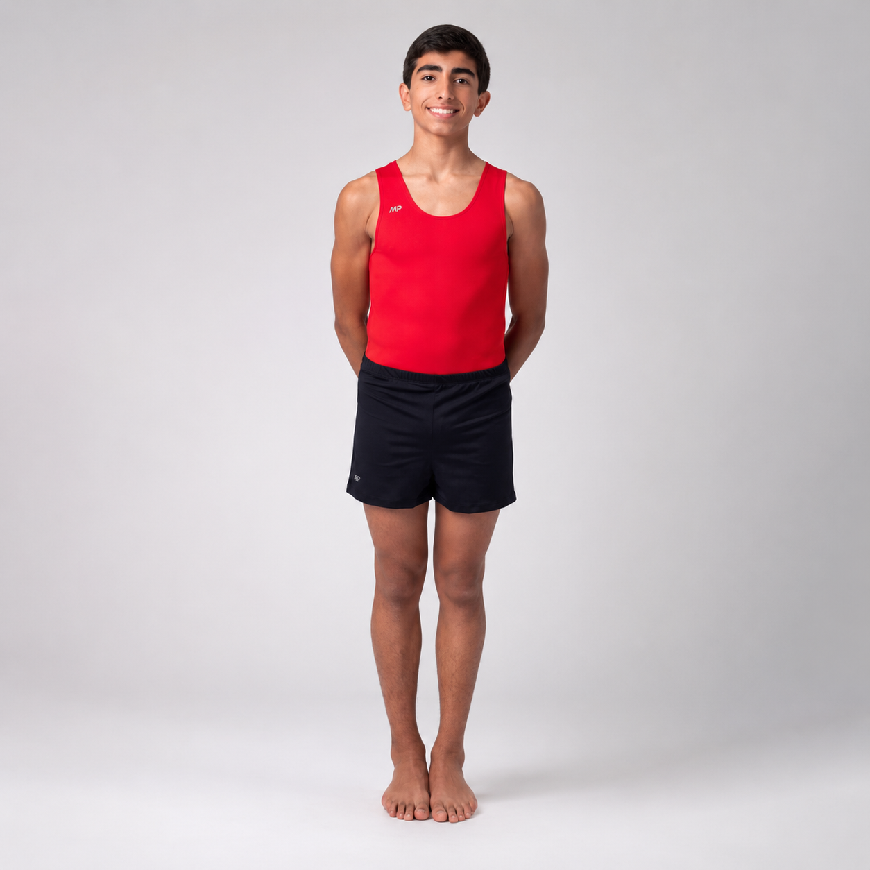 Red Split Leotard