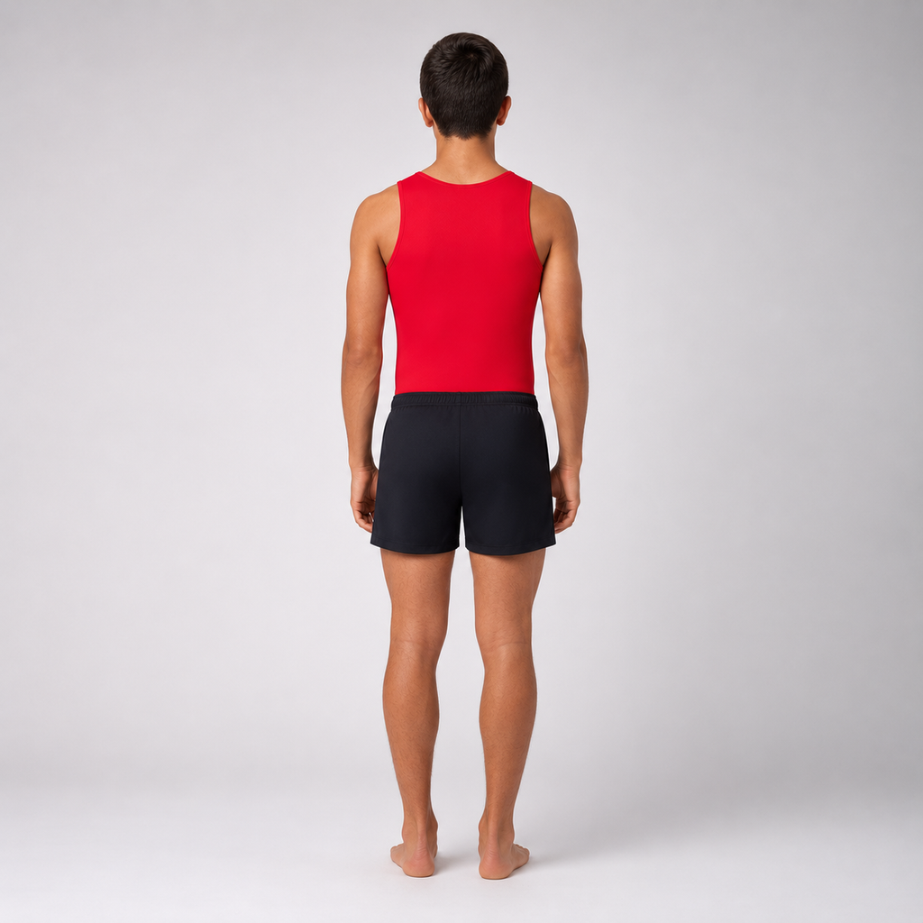 Red Split Leotard