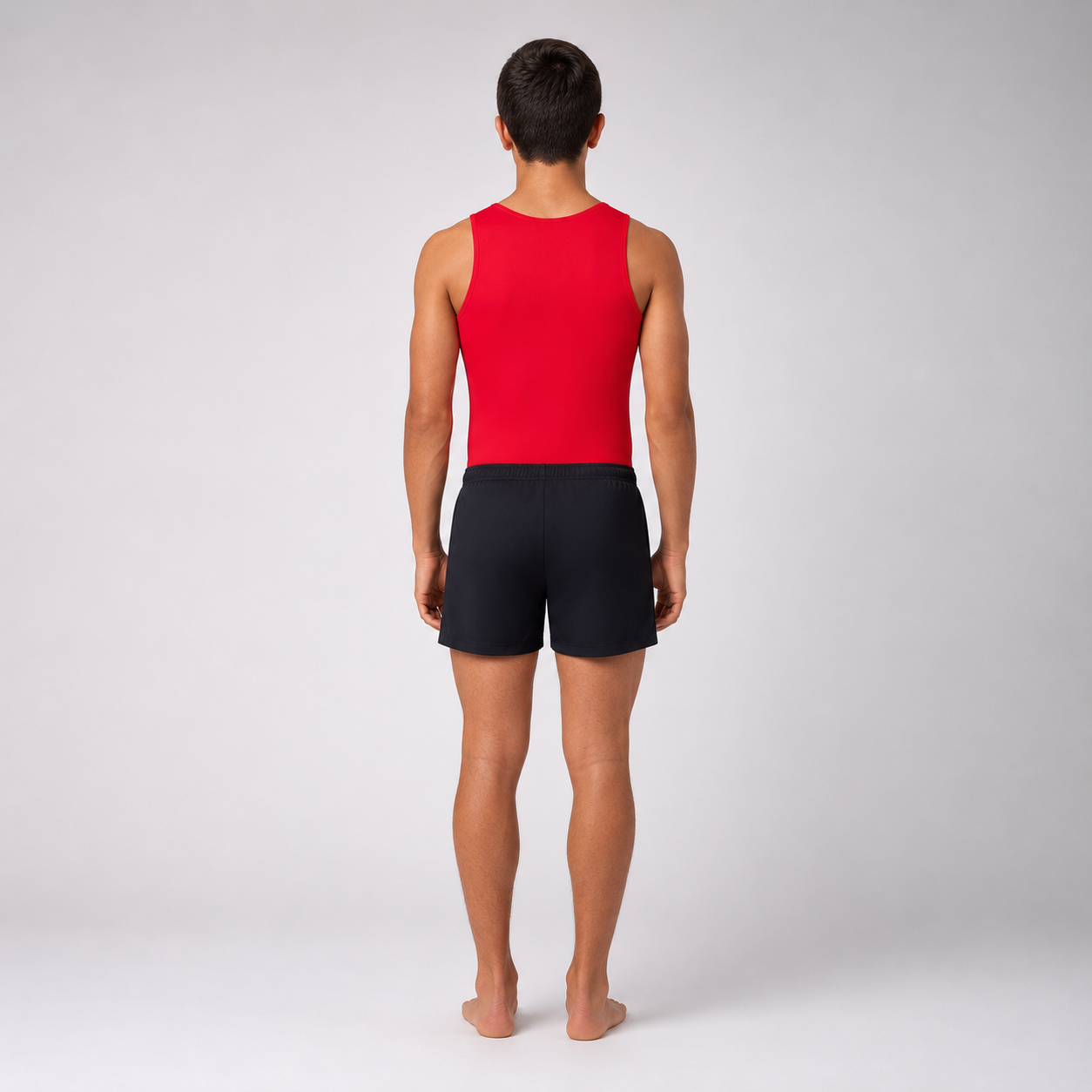 Red Split Leotard