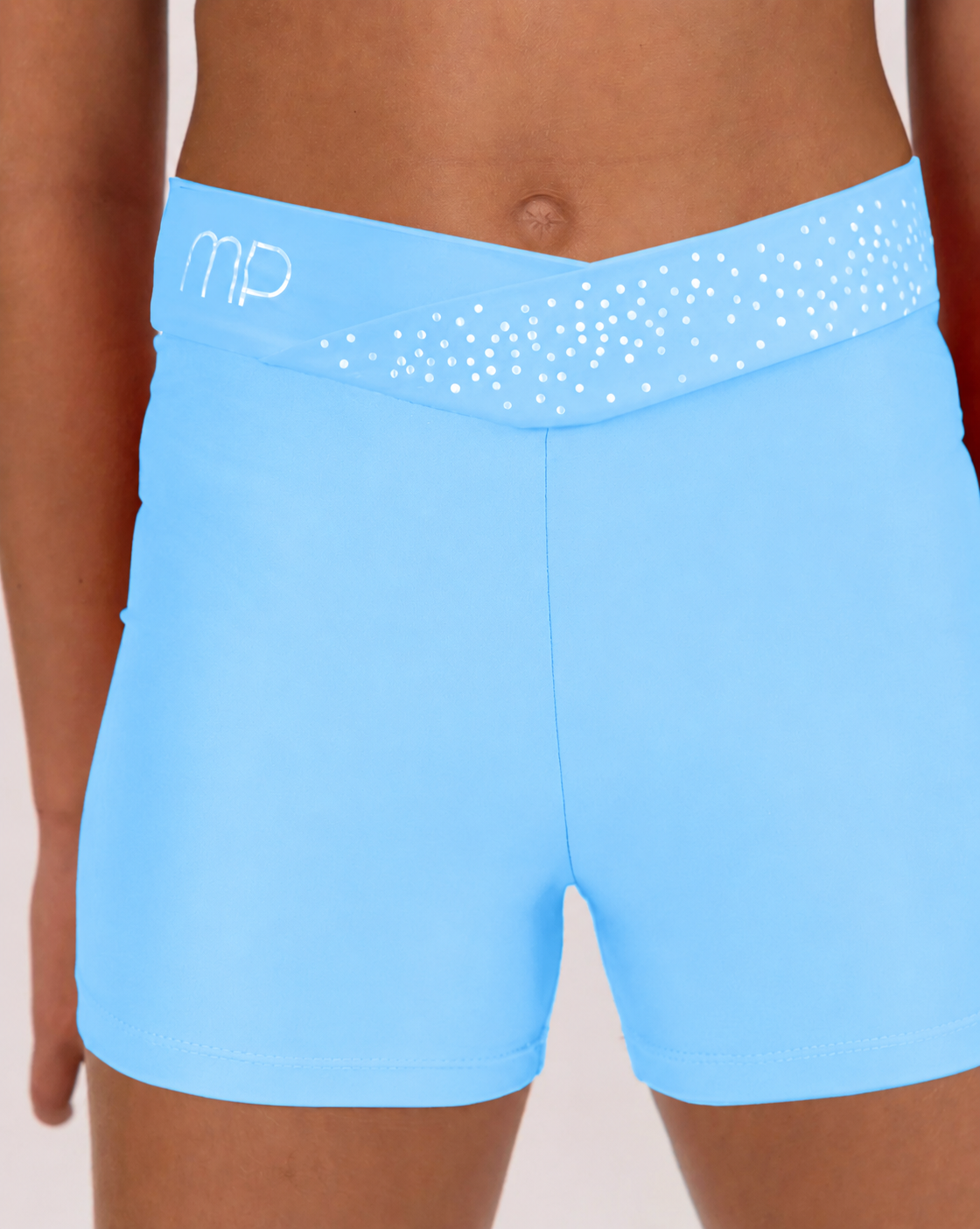 Baby Blue Cross-Waist Shorts | Active Practice