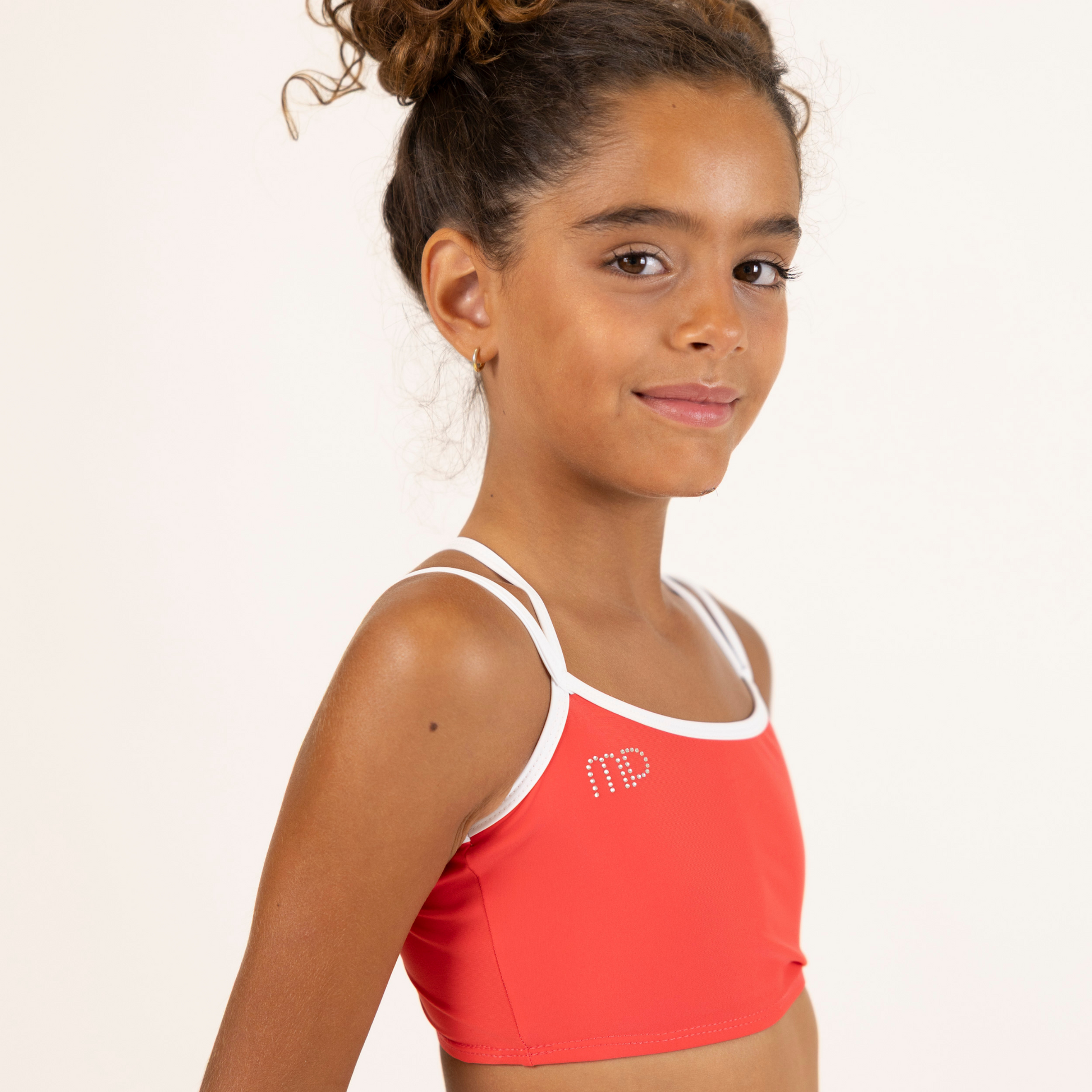 Red Double Straps Crop Top| Lightweight and Cool