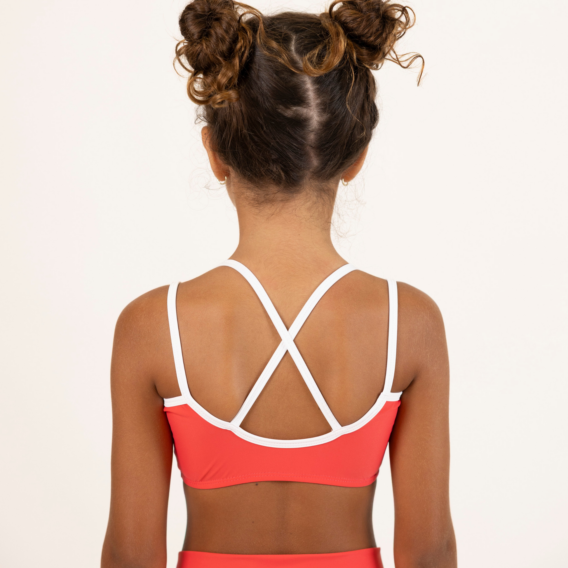 Red Double Straps Crop Top| Lightweight and Cool