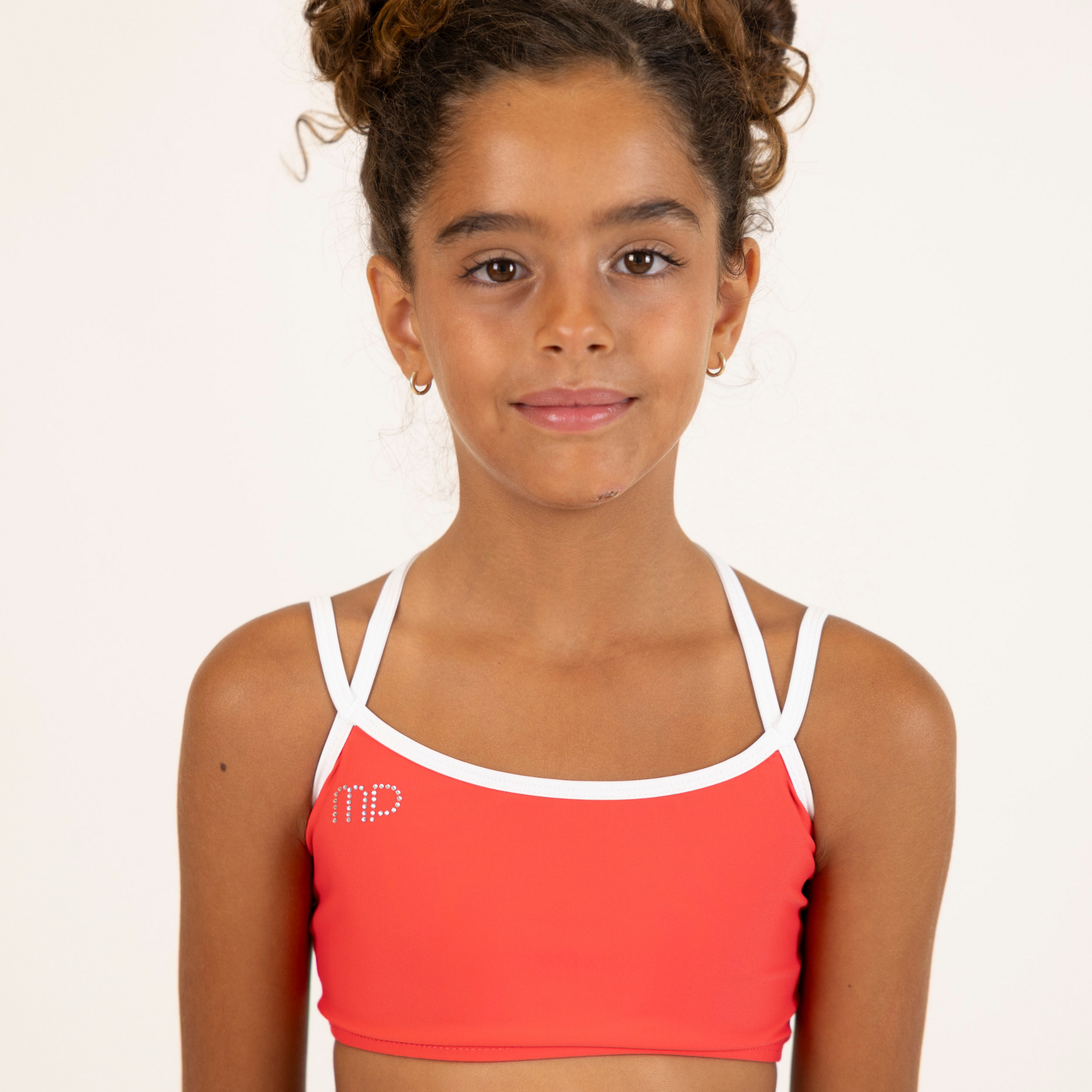 Red Double Straps Crop Top| Lightweight and Cool