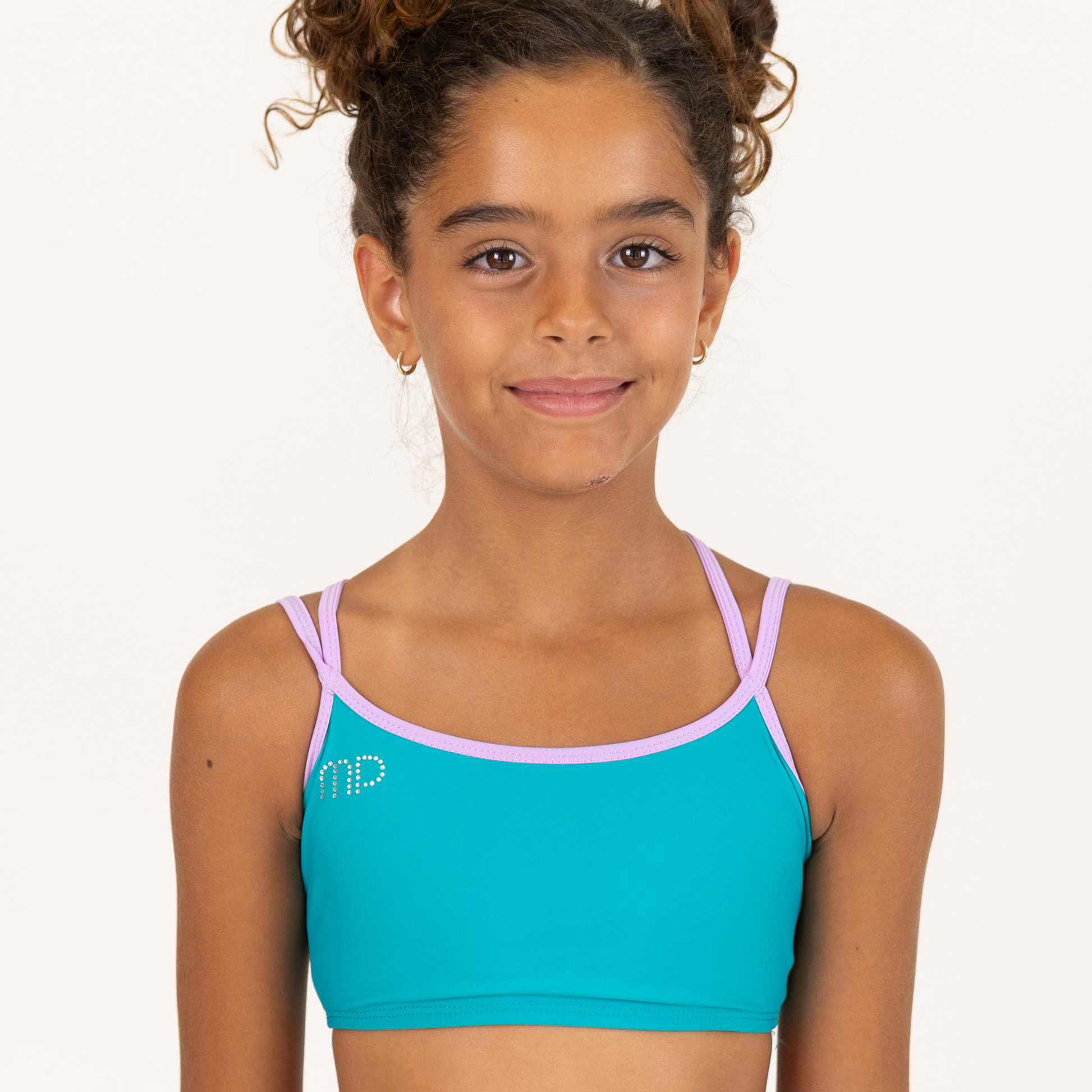 Emerald Green Double Straps Crop Top | Comfortable and Cool