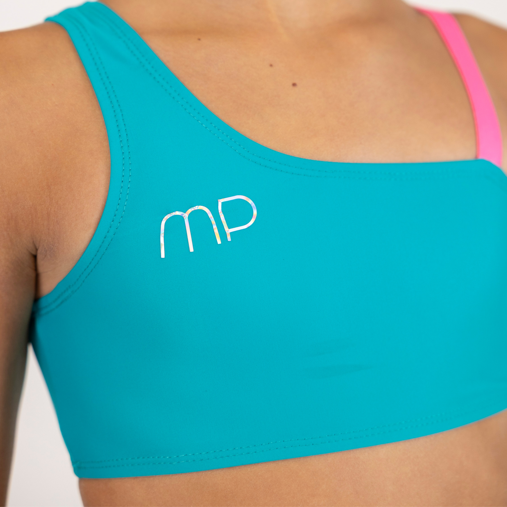 Emerald Green One-Shoulder Crop Top for Rollerskating| Pure Energy