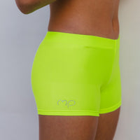 Fluo Yellow Twist Shorts