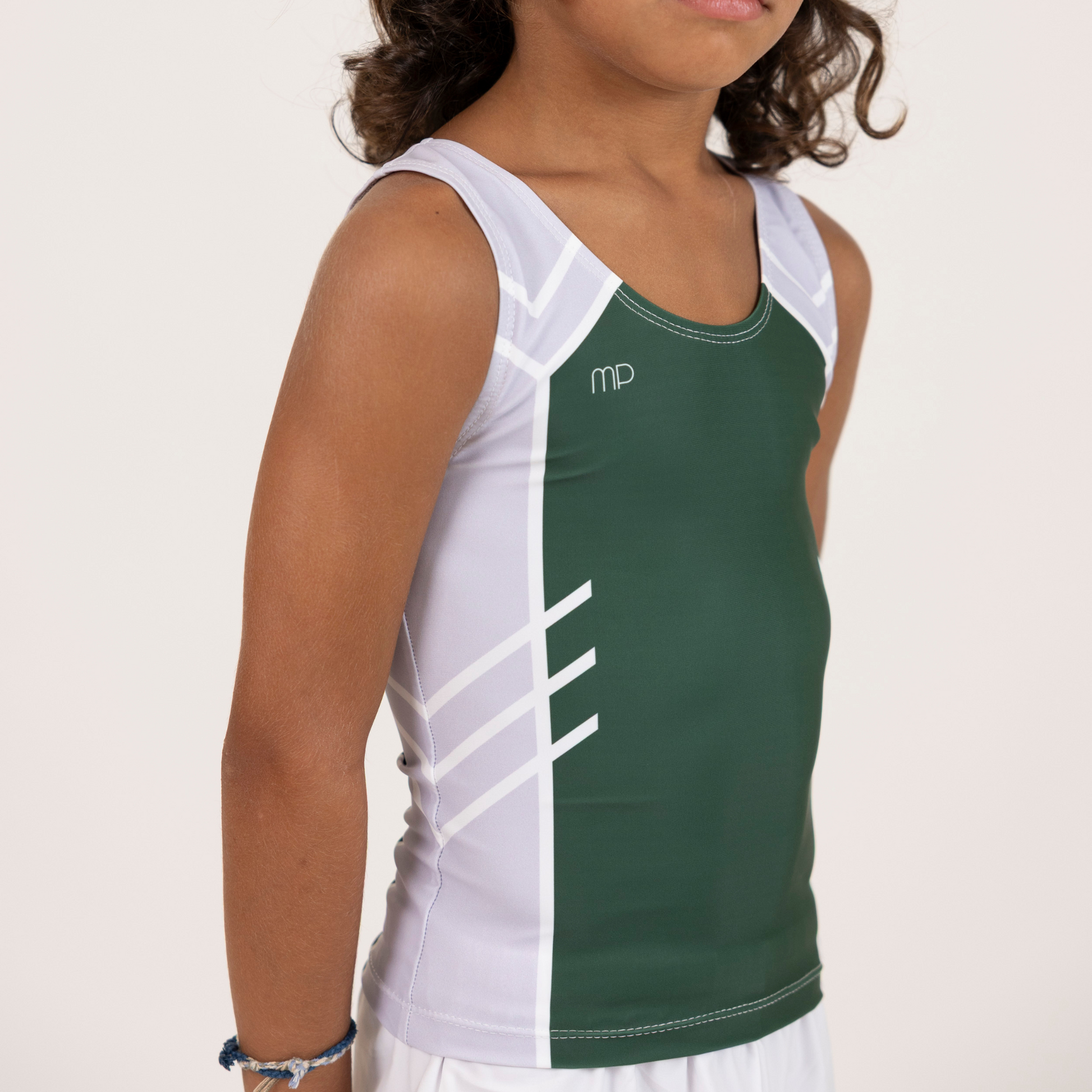 Green and Grey Arrow Boy Tank Top | Gymnastics Practice