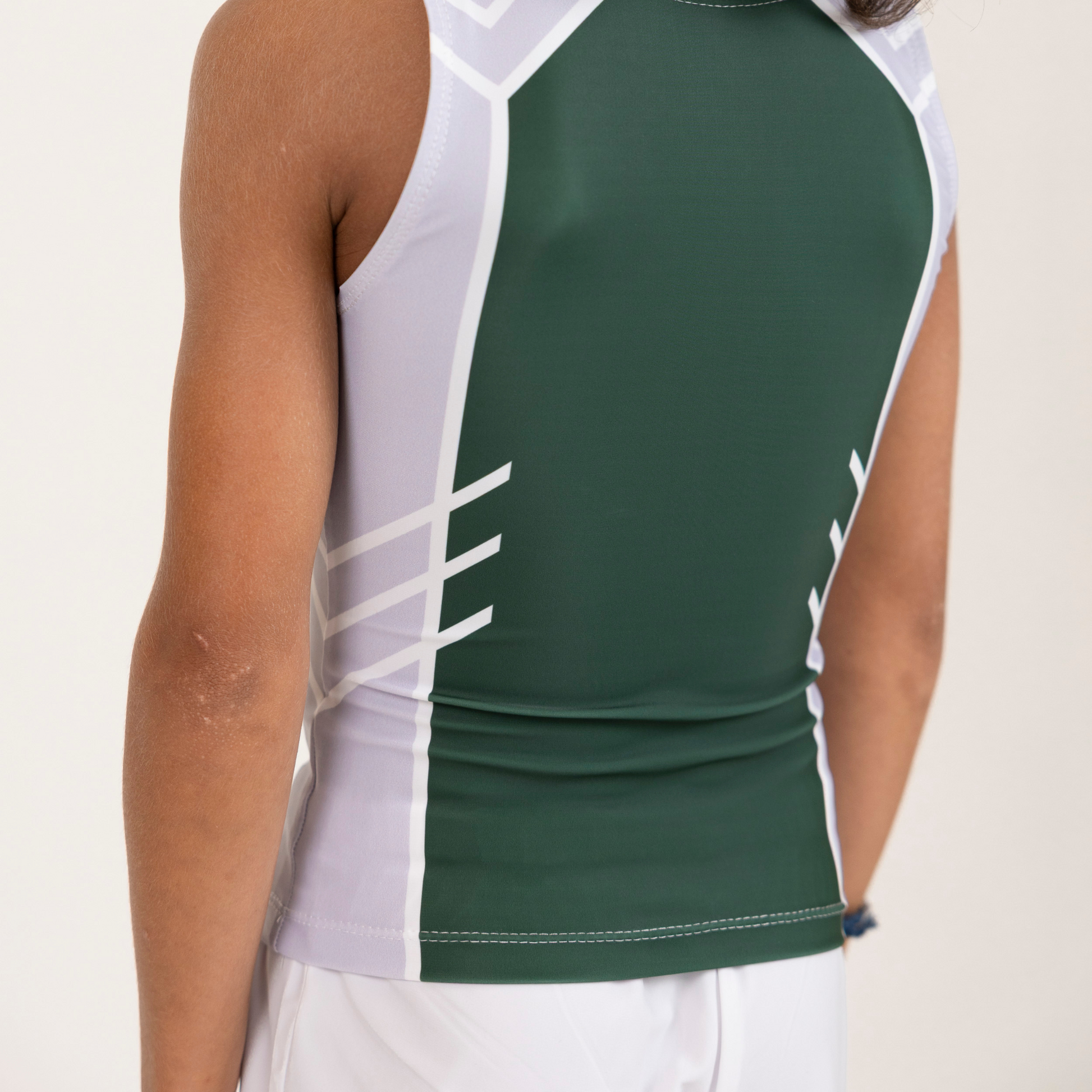 Green and Grey Arrow Boy Tank Top | Gymnastics Practice