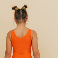 Lava Orange Split Leotard