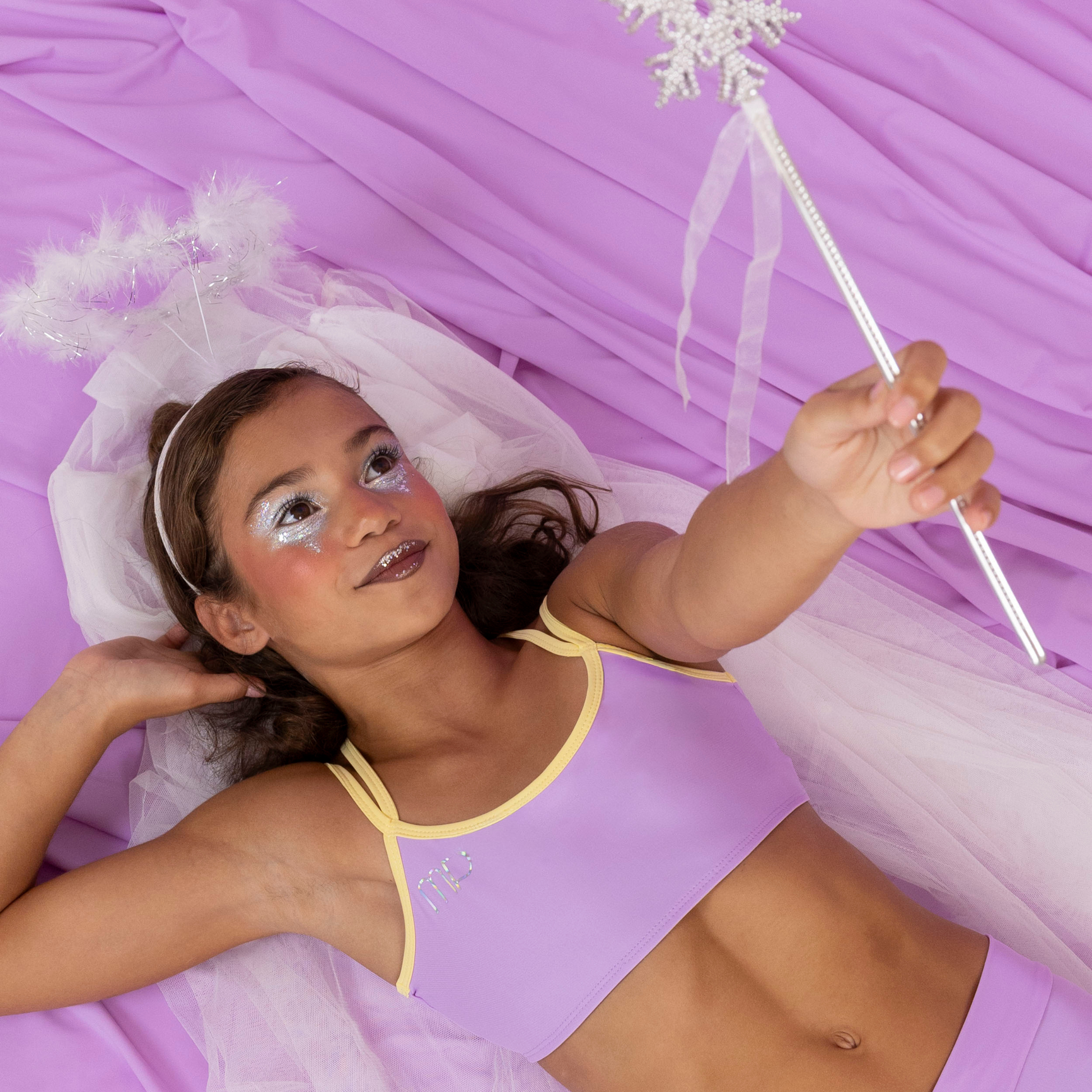 Lavender Gymnastics Crop Top | Halloween Edition