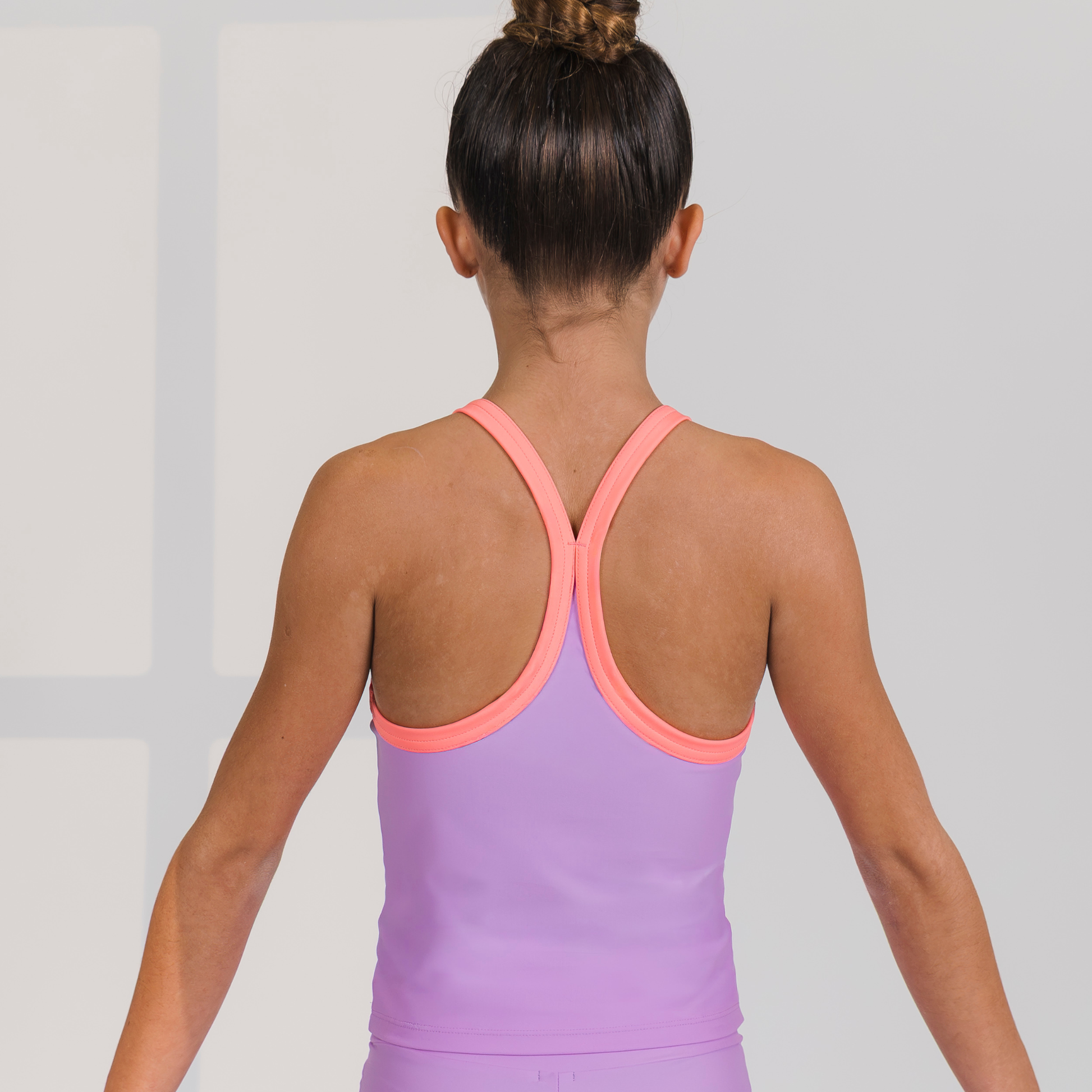 Lavender X-Back Long Top| Extended Practice Sessions