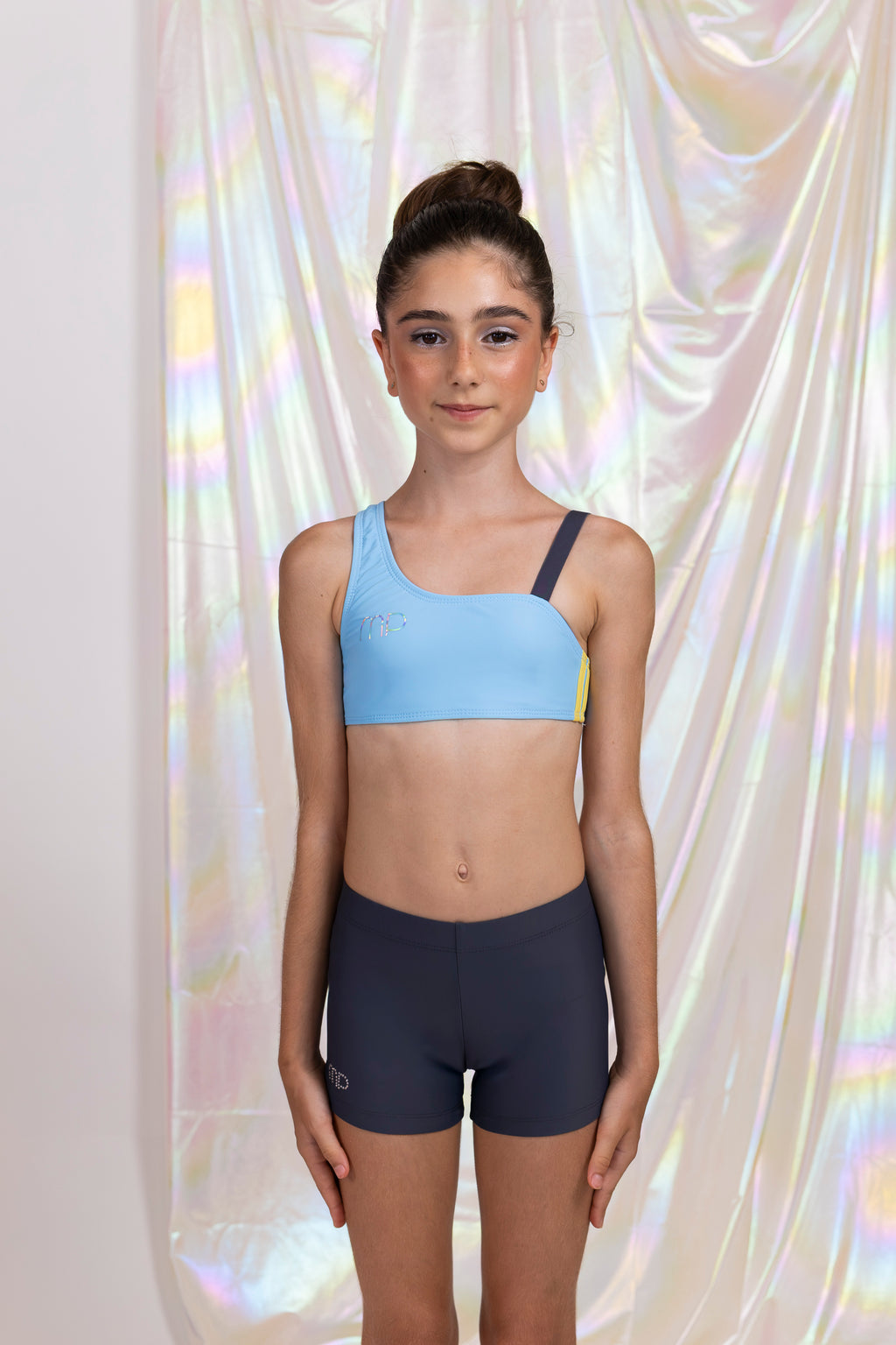 Baby Blue One Shoulder Top