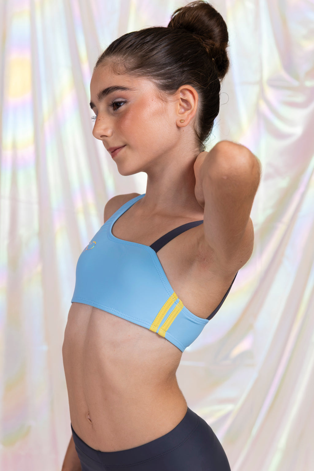 Baby Blue One Shoulder Top
