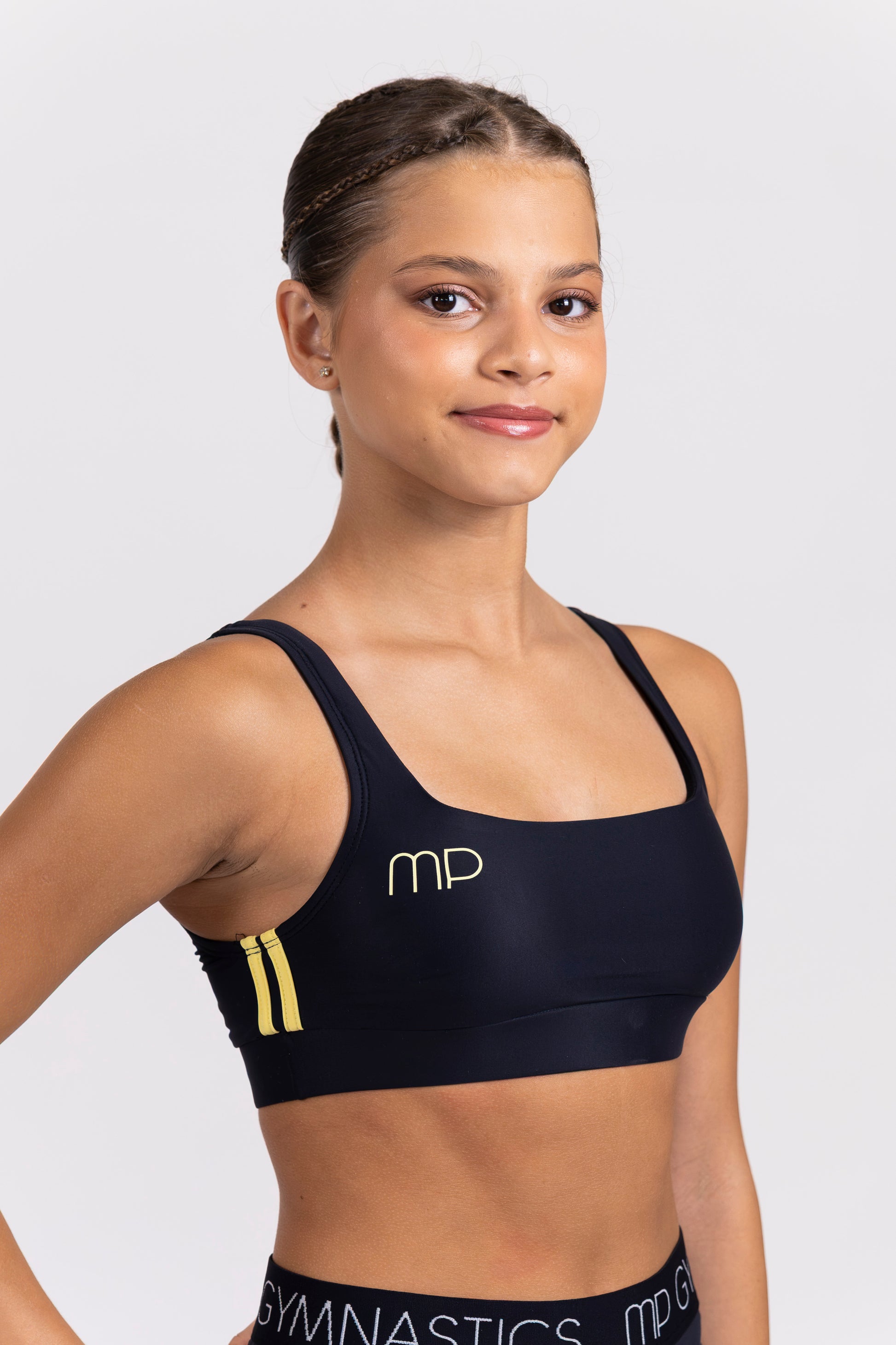 Black and Yellow Stripe Top