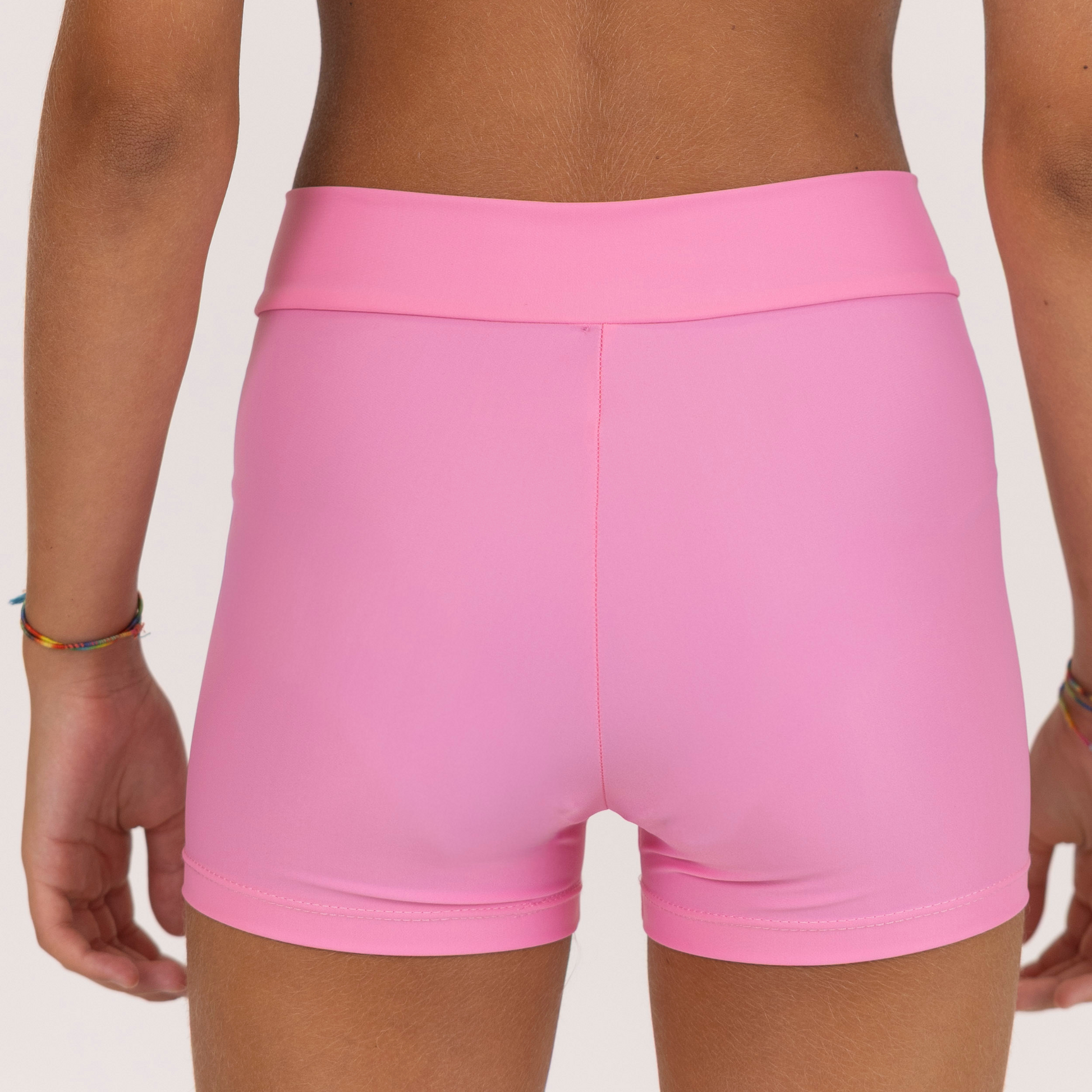 Pink Cross-Waist Shorts | Active Practice