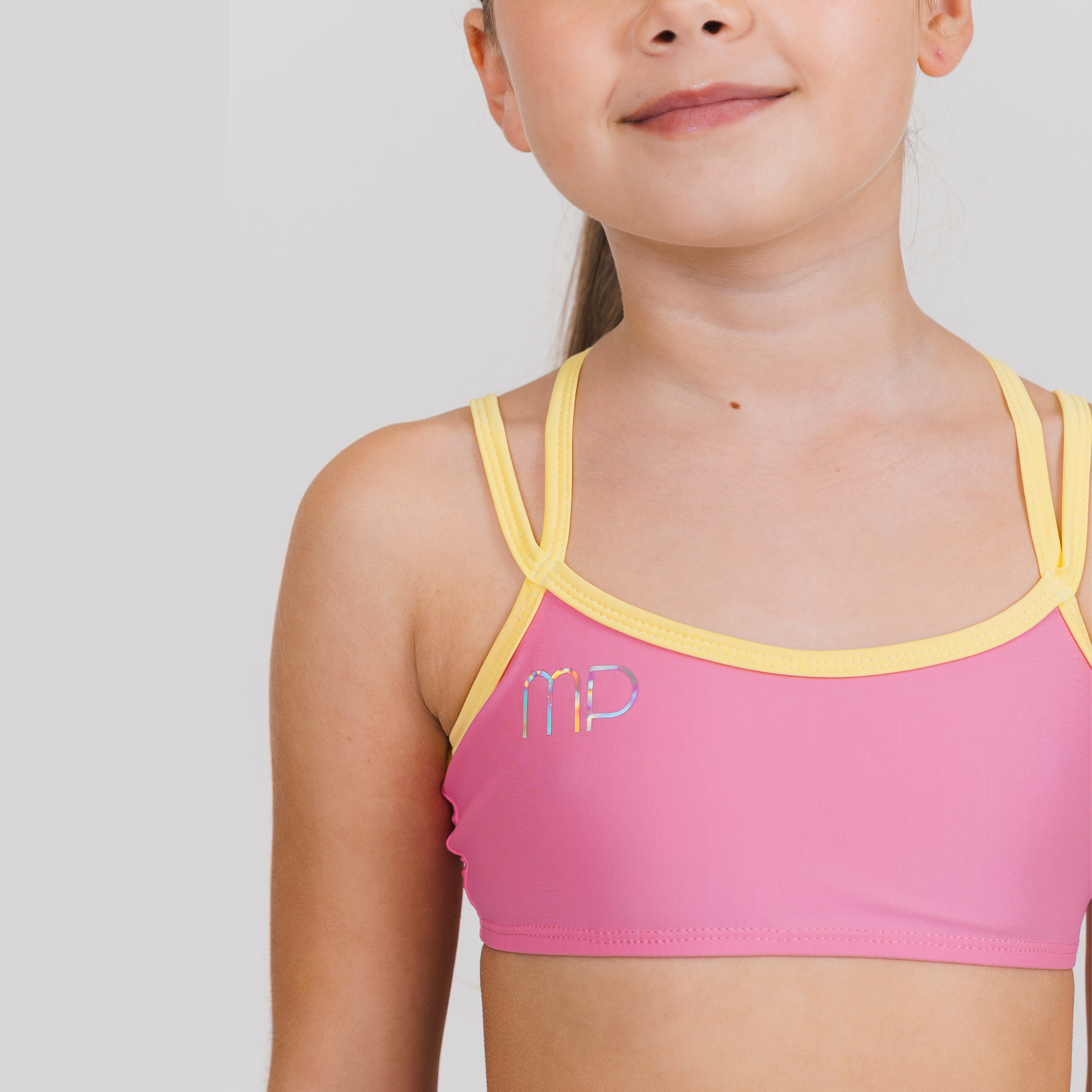 Pink Double Straps Crop Top | Effortless Training