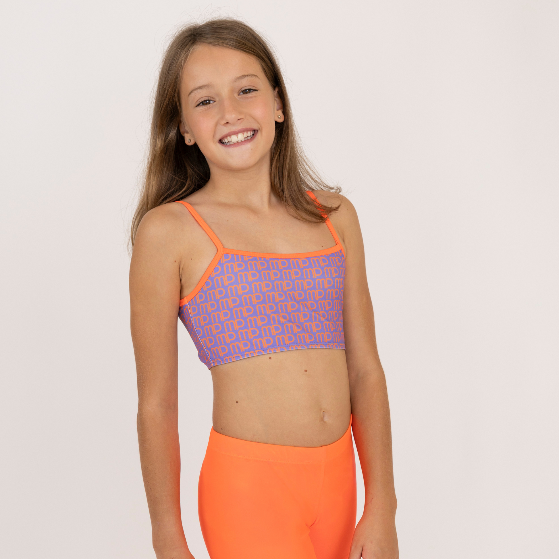 Purple MP Pattern Crop Top | Halloween Edition
