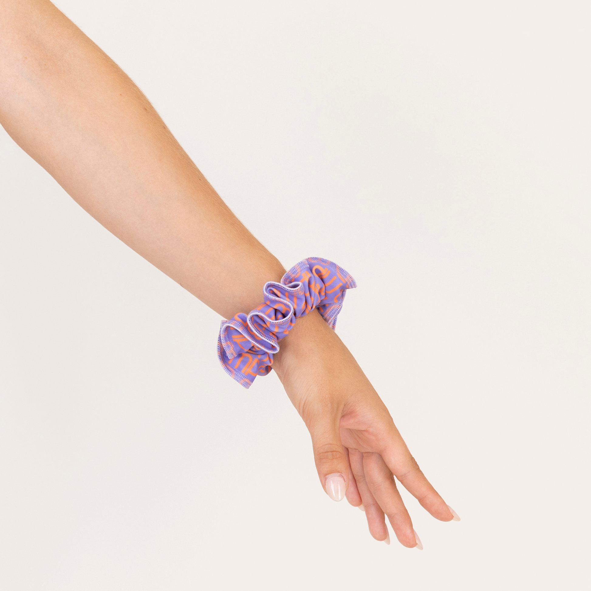 Purple and Orange Loop Scrunchie | Halloween Edition