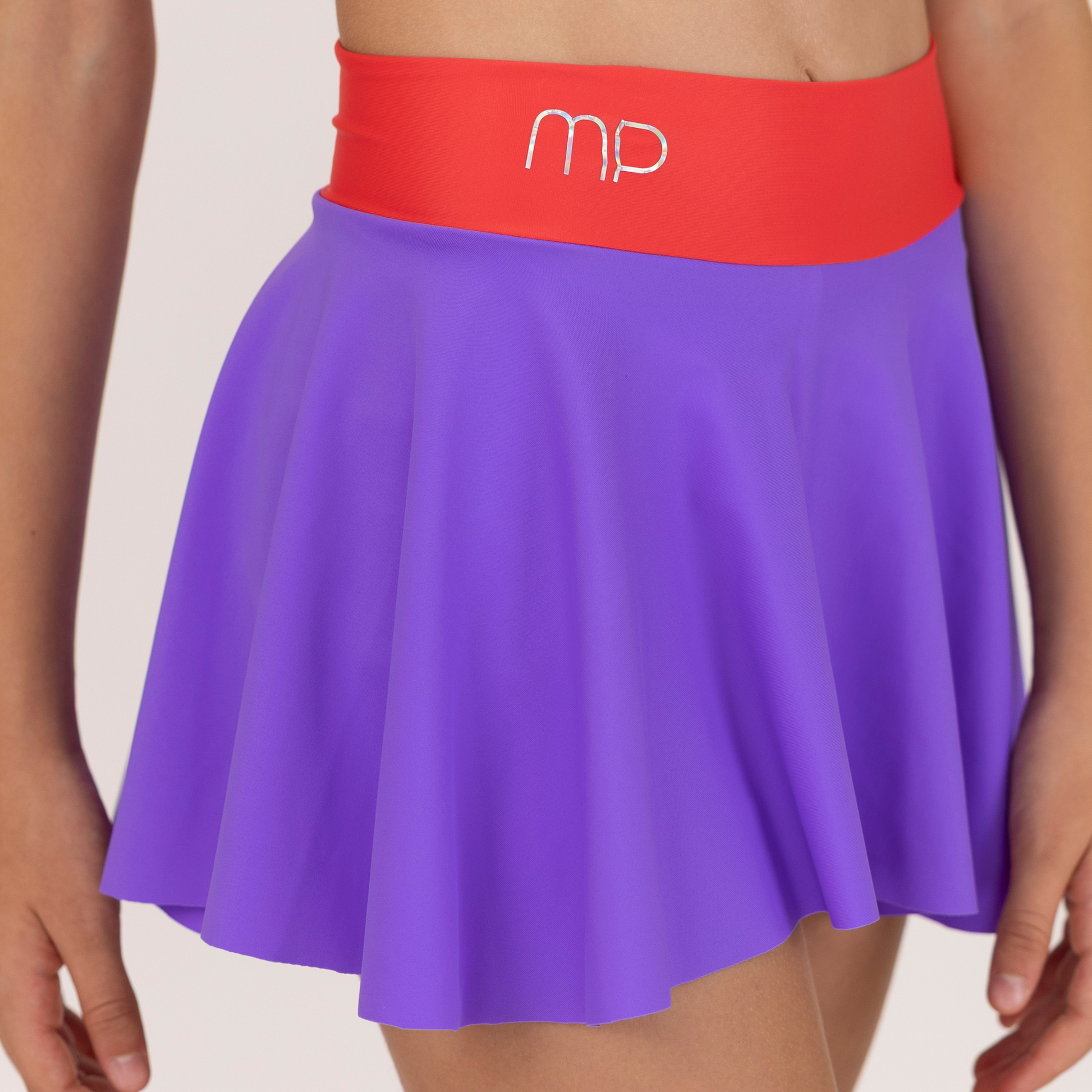 Purple and Red Skort for Rollerskating | Agile Precision