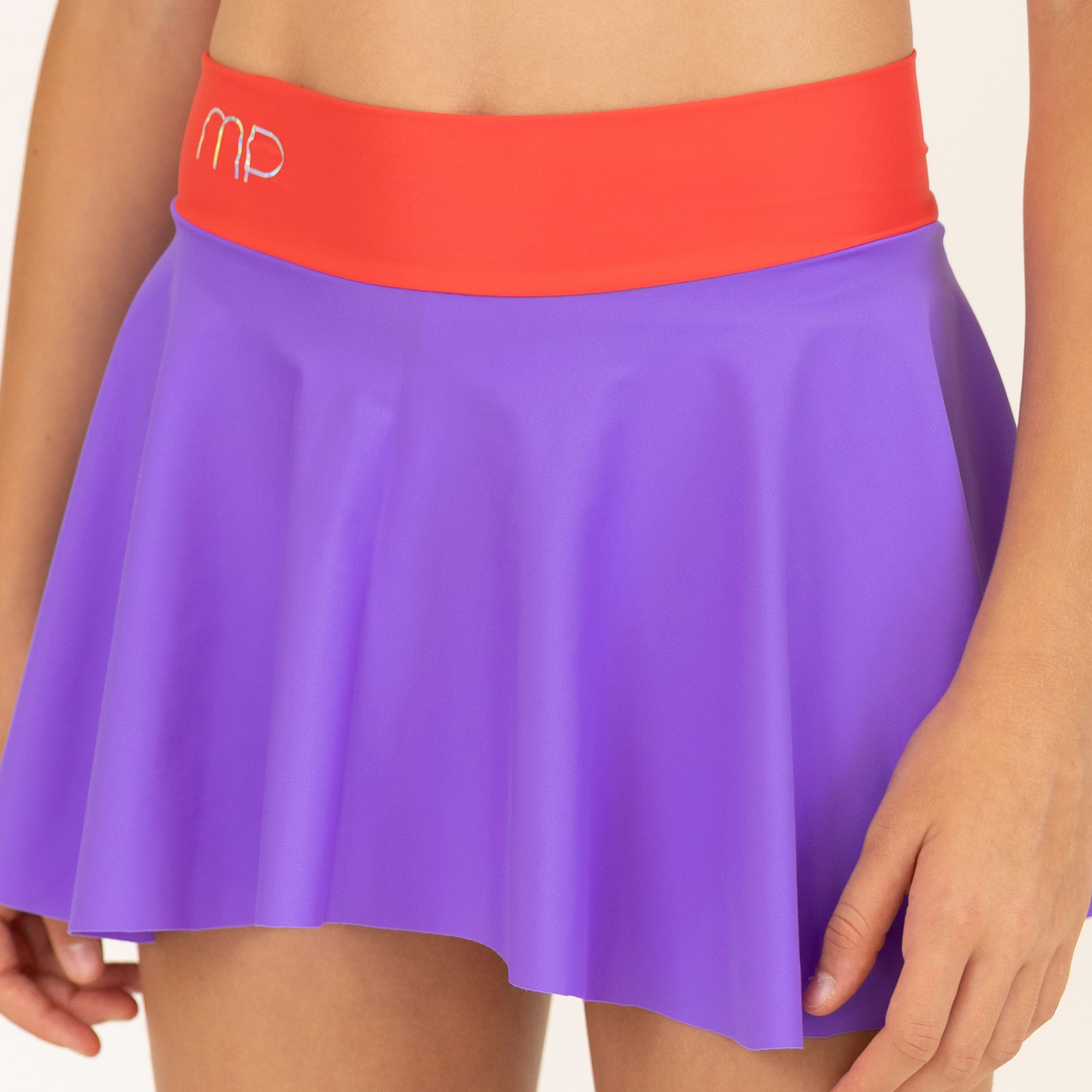 Purple and Red Skort for Rollerskating | Agile Precision