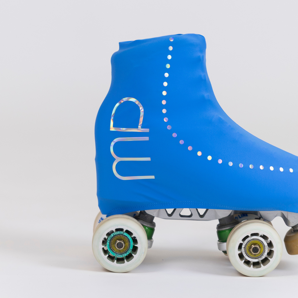 Wavy Blue Rollerskate Cover| Rollerskating Practice