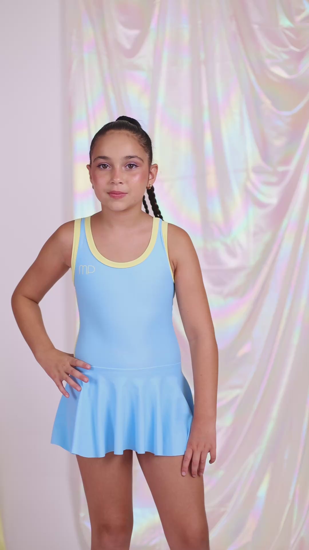 Baby Blue Skirted Leotard
