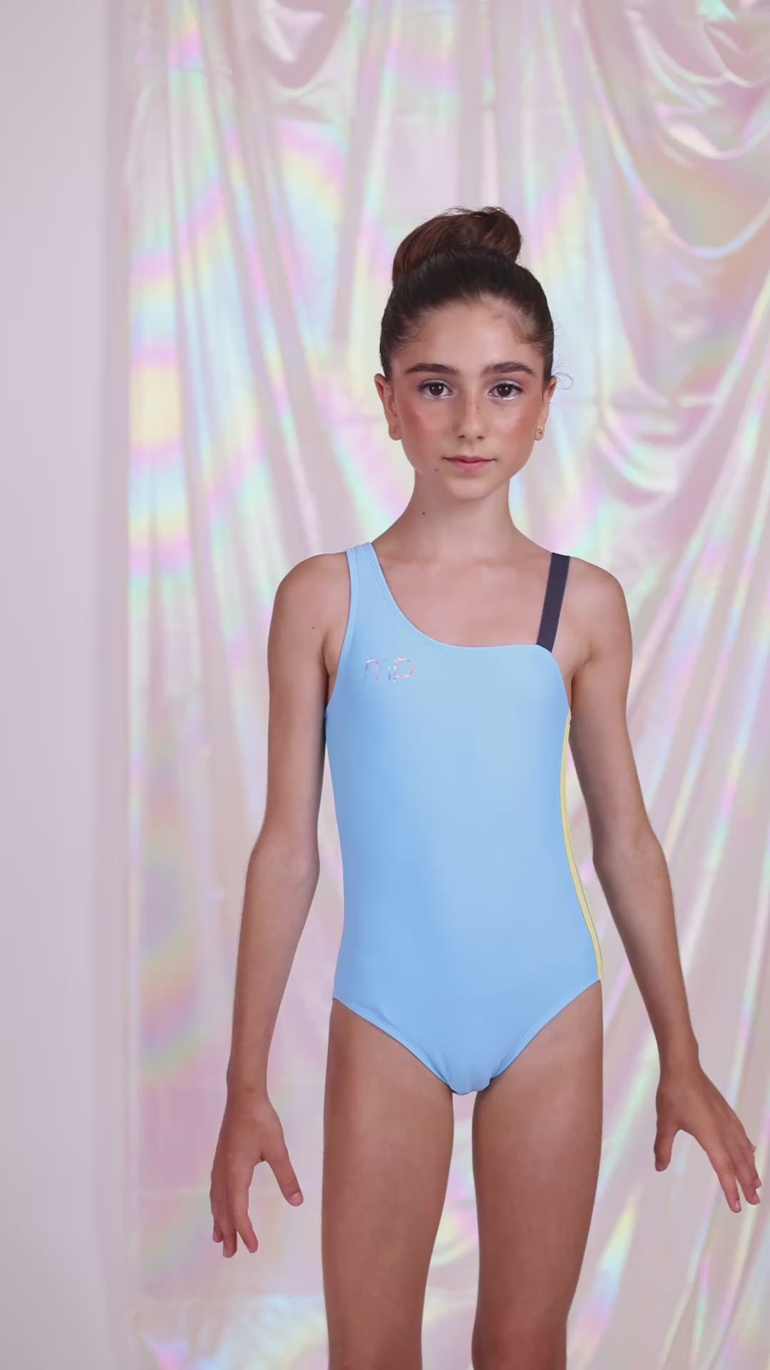Baby Blue One Shoulder Leotard