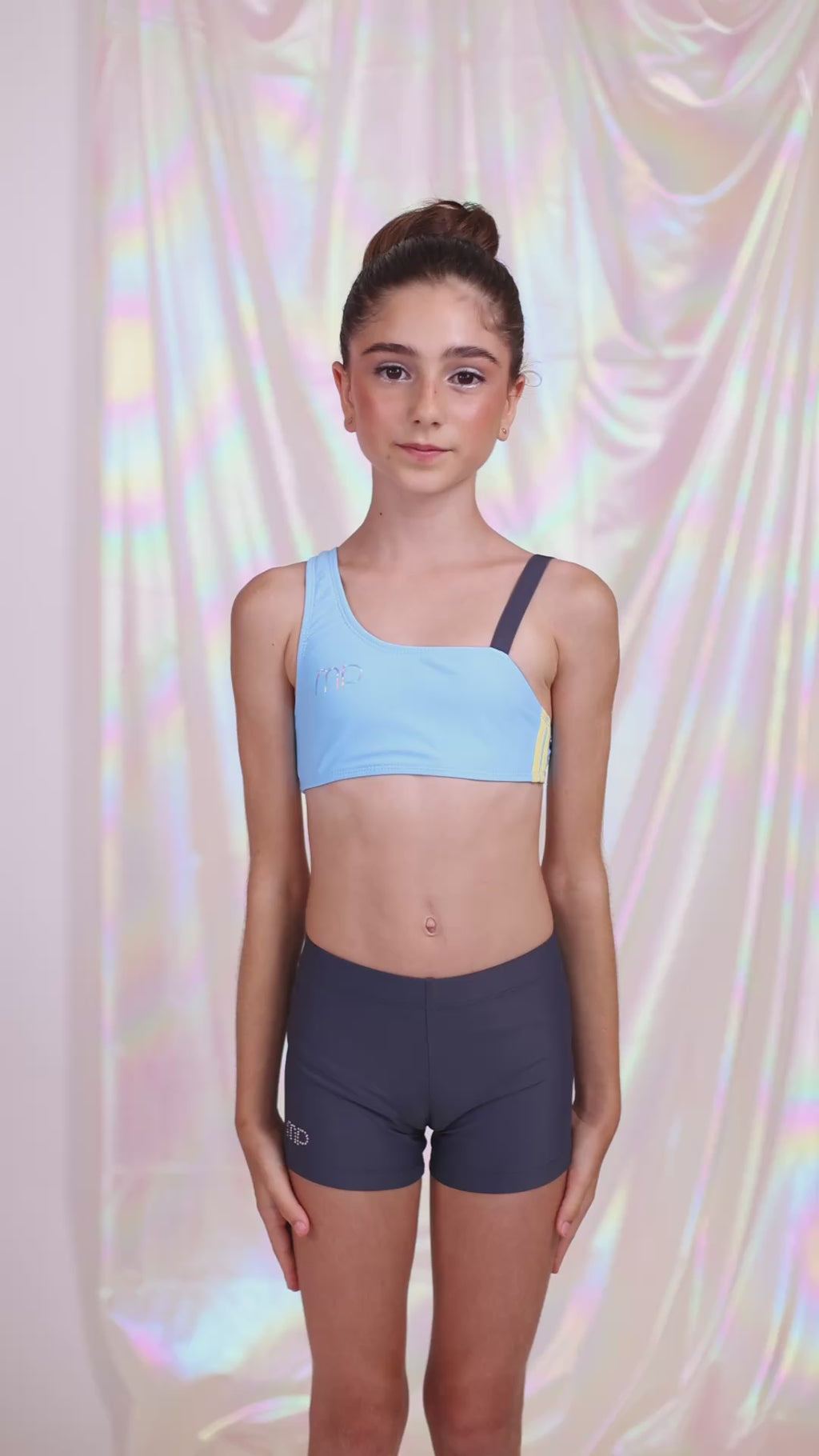Baby Blue One Shoulder Top