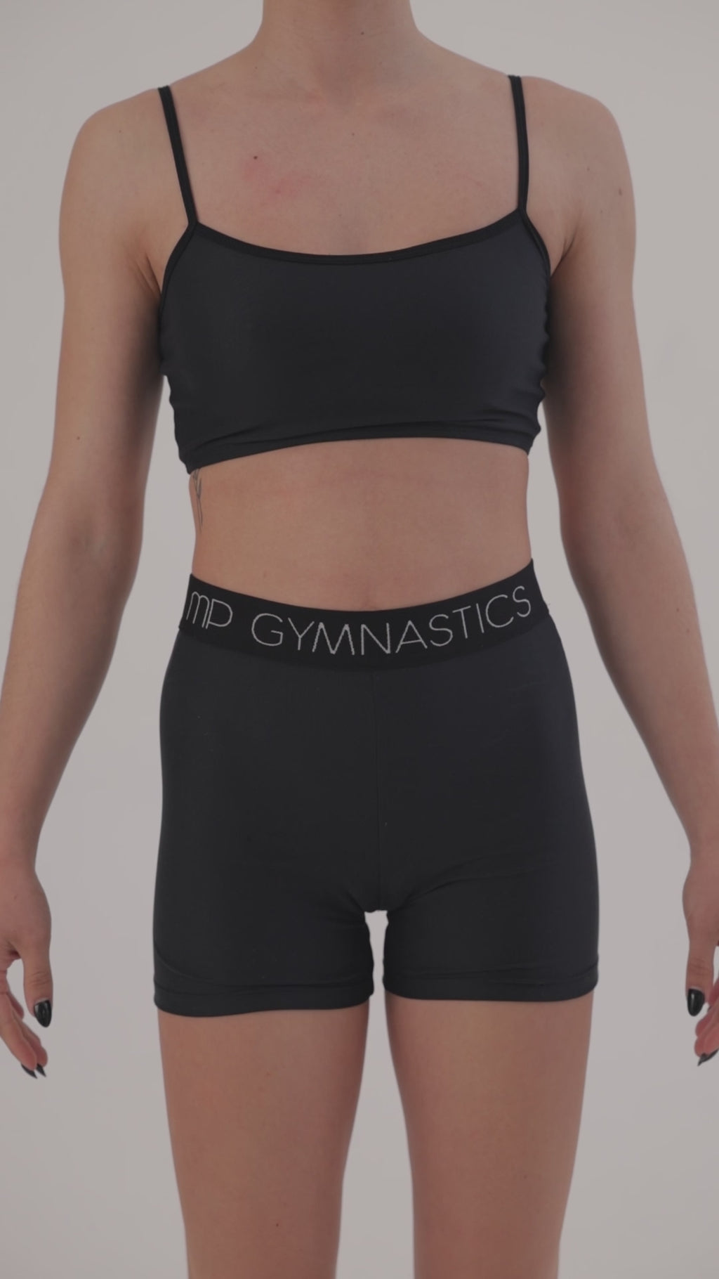 Calções de Treino Meia-Perna Pretos| Gym For Life| MP Gymnastics