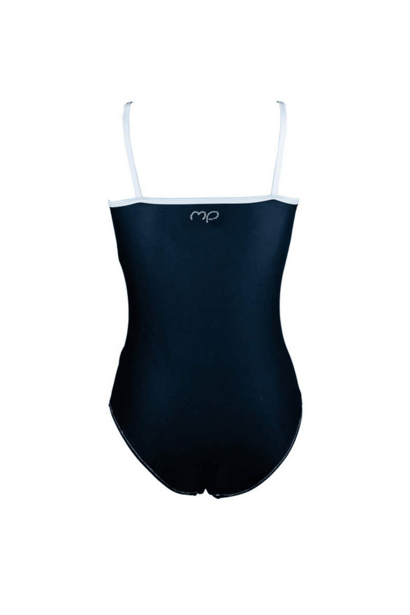 Black Pivot Leotard - MP Gymnastics
