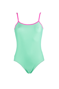 Water Green Pivot Leotard - MP Gymnastics