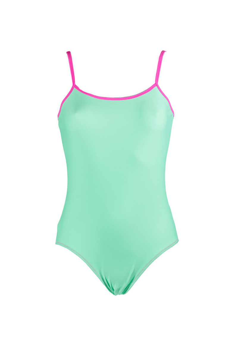 Water Green Pivot Leotard - MP Gymnastics