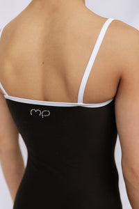 Black Pivot Leotard - MP Gymnastics