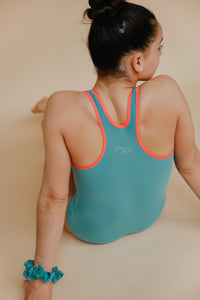 Teal Point Leotard - MP Gymnastics